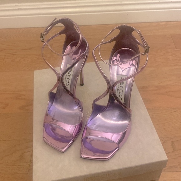 JIMMY CHOO AZIA 110 STRAPPY HEELS - NIB - Picture 6 of 12
